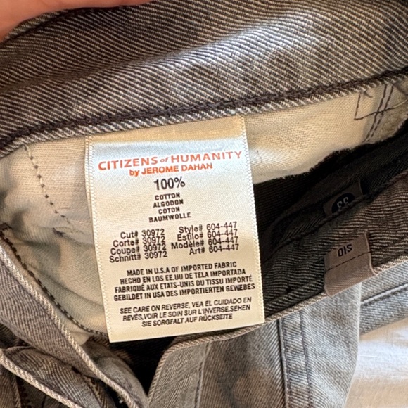 Citizens Of Humanity Light Gray Relaxed Jeans - Picture 4 of 4